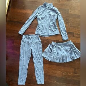 Light Blue lulu lemon Set